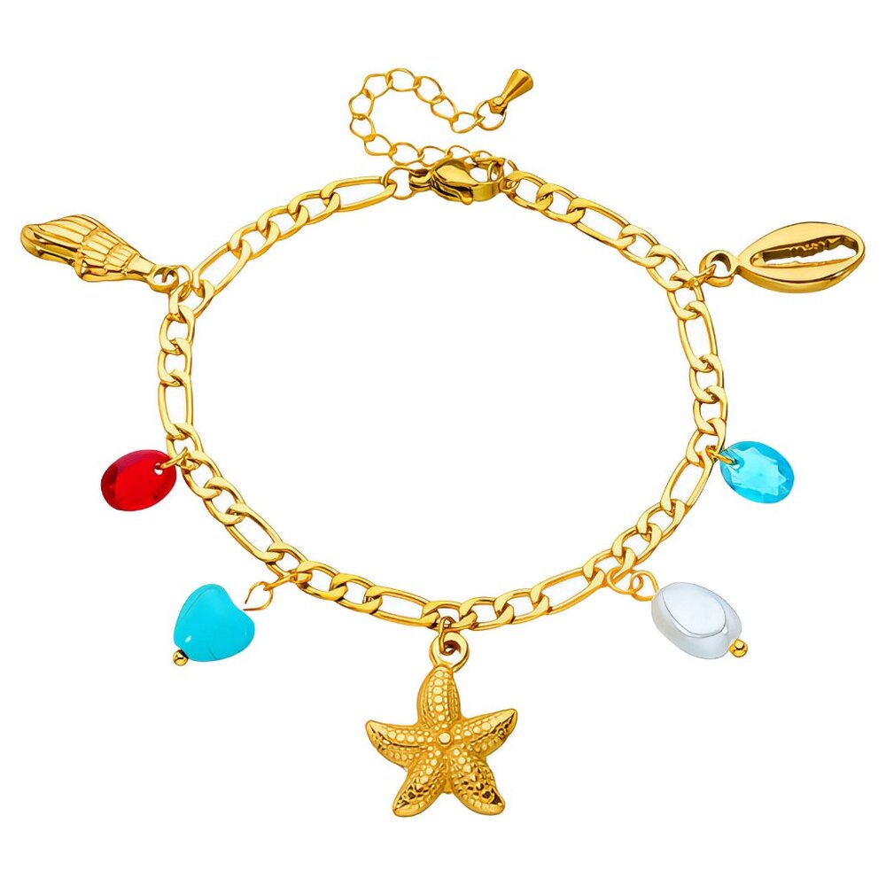 18K Gold Plated Steel Bracelet – Waterproof & Hypoallergenic